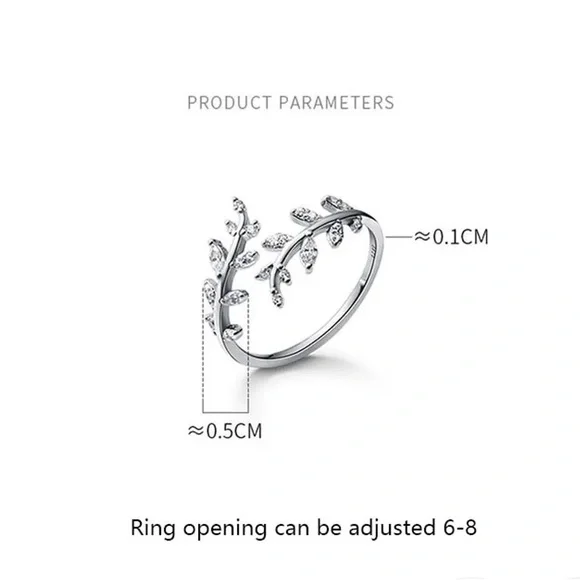 Leaf Wrap Ring - Picture 3 of 6